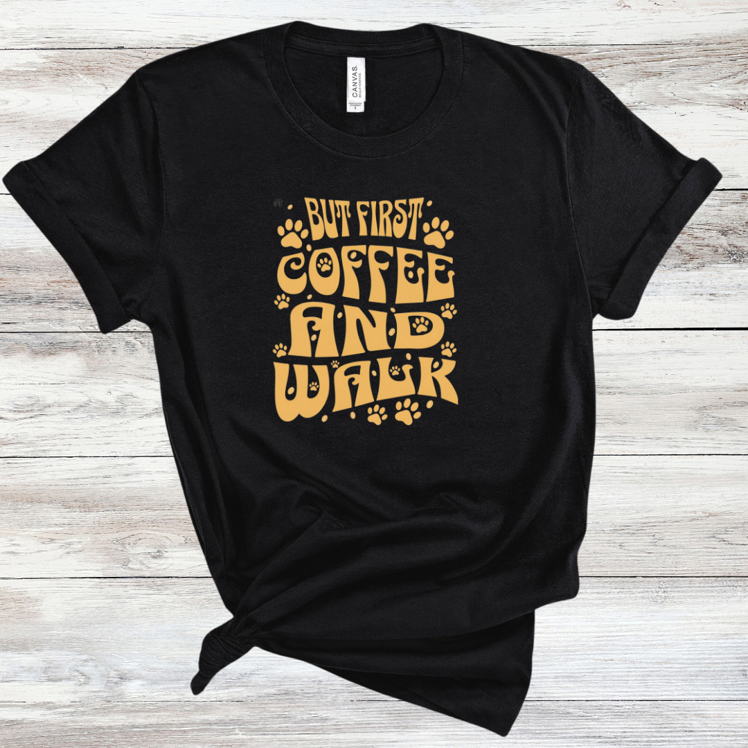 Coffee and Walk Tee - Graphic Tee