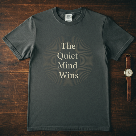 The Quiet Mind Wins Unisex T-Shirt - Garment-Dyed Casual Tee