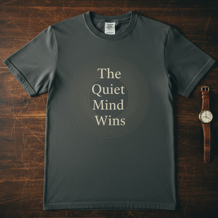 The Quiet Mind Wins Unisex T-Shirt - Garment-Dyed Casual Tee