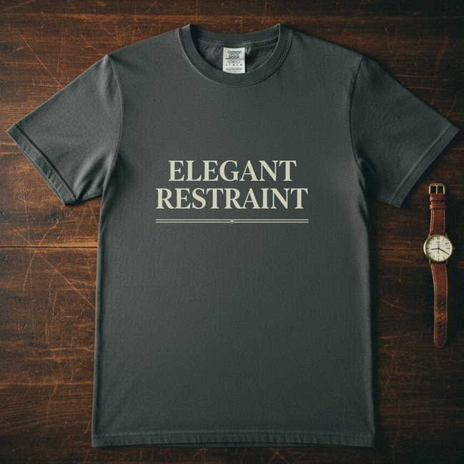 Elegant Restraint Unisex T-Shirt - Garment-Dyed Casual Tee