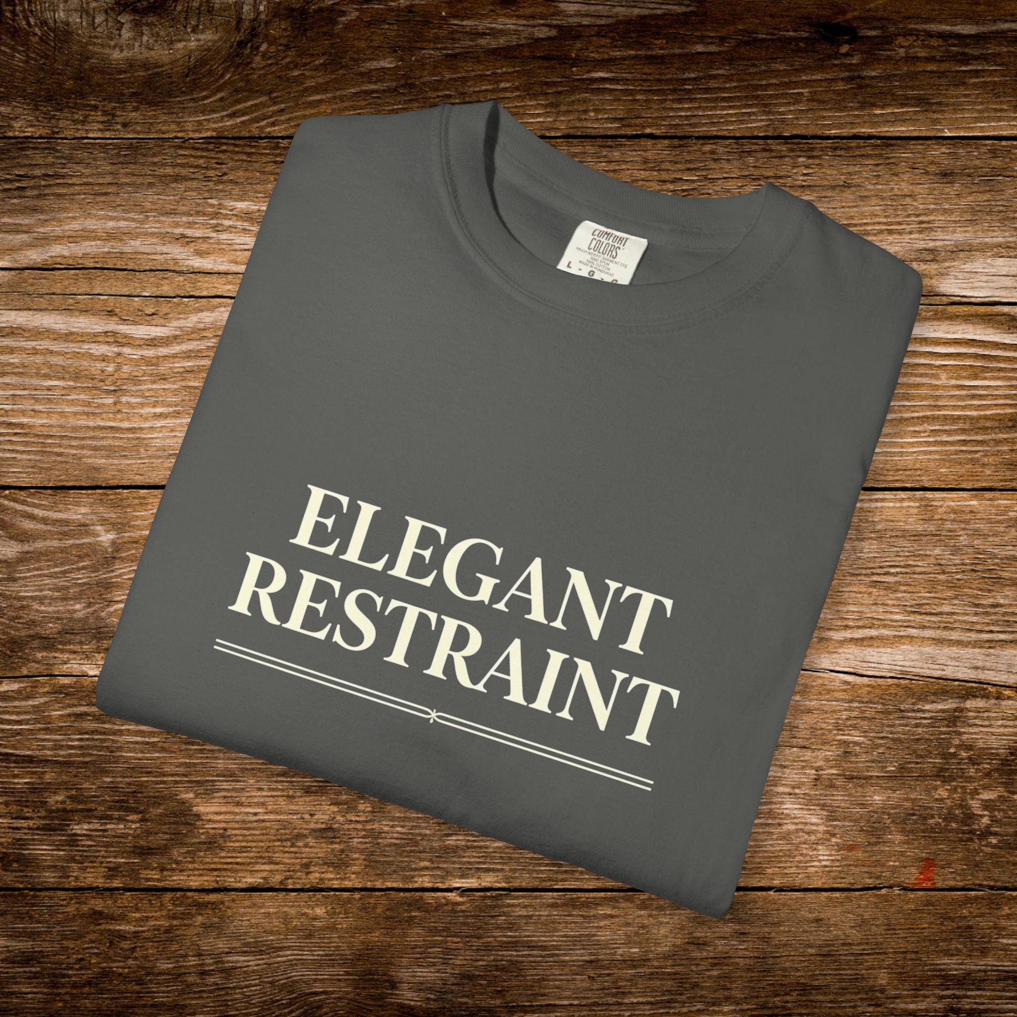 Elegant Restraint Unisex T-Shirt - Garment-Dyed Casual Tee
