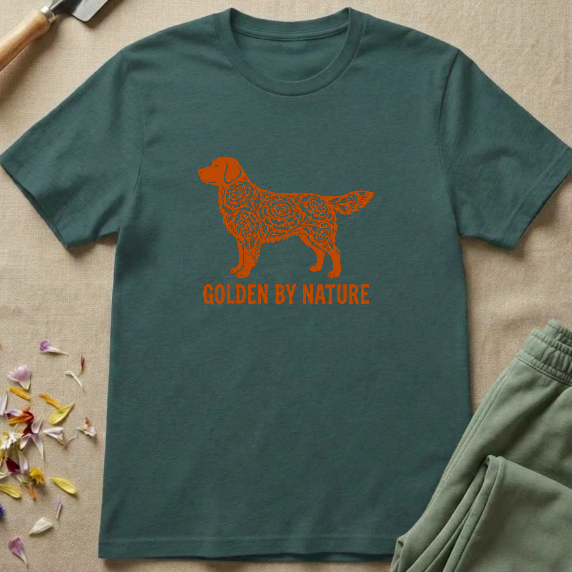 Xylographic Wilds Golden Retriever T-Shirt