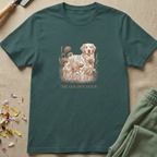 Heirloom Herbarium Golden Retriever T-Shirt