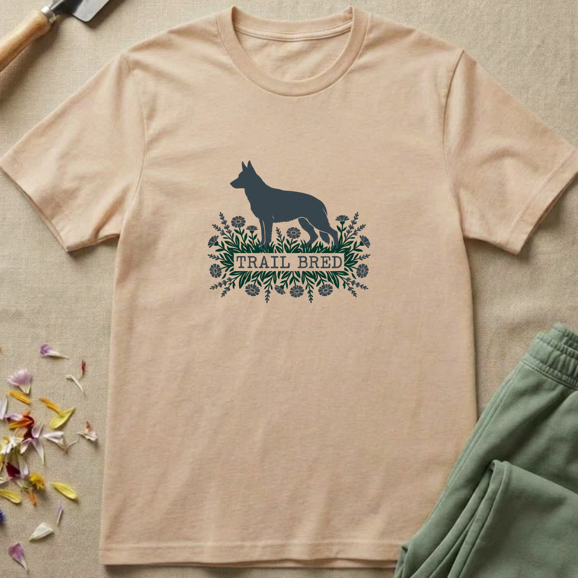 Botanical Homestead German Shepherd T-Shirt