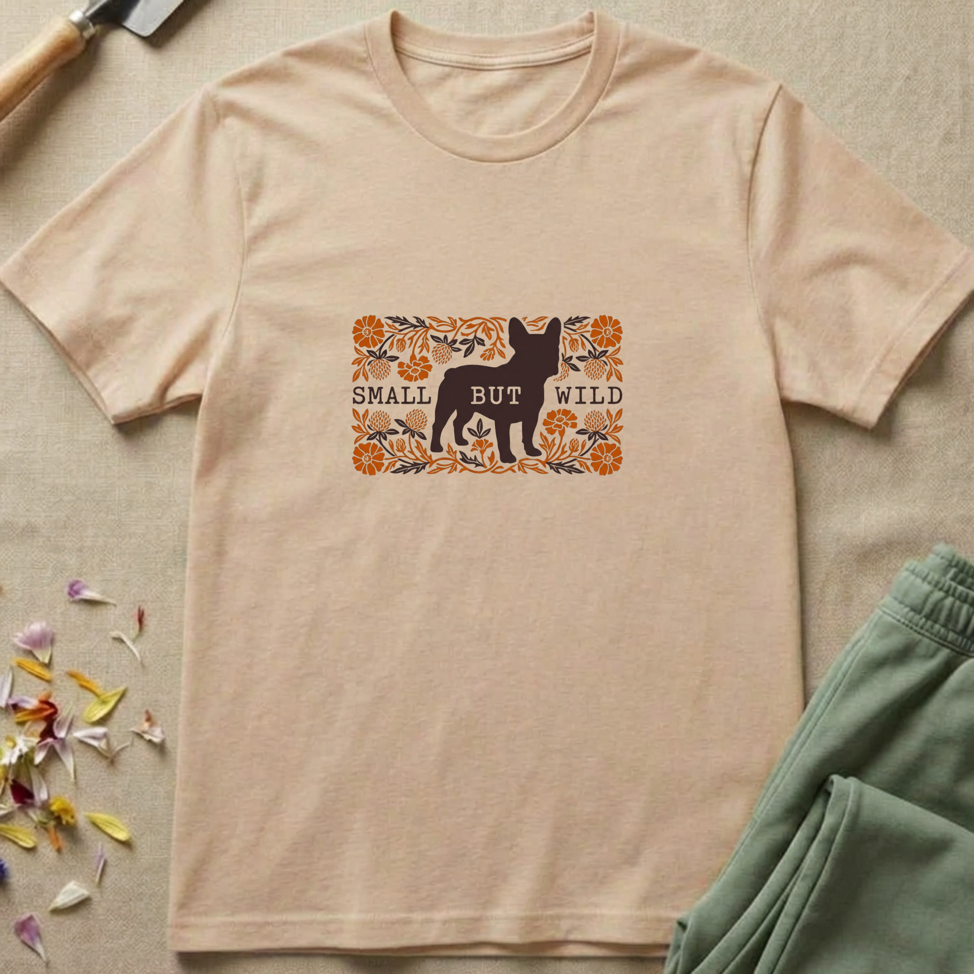 Botanical Homestead French Bulldog T-Shirt