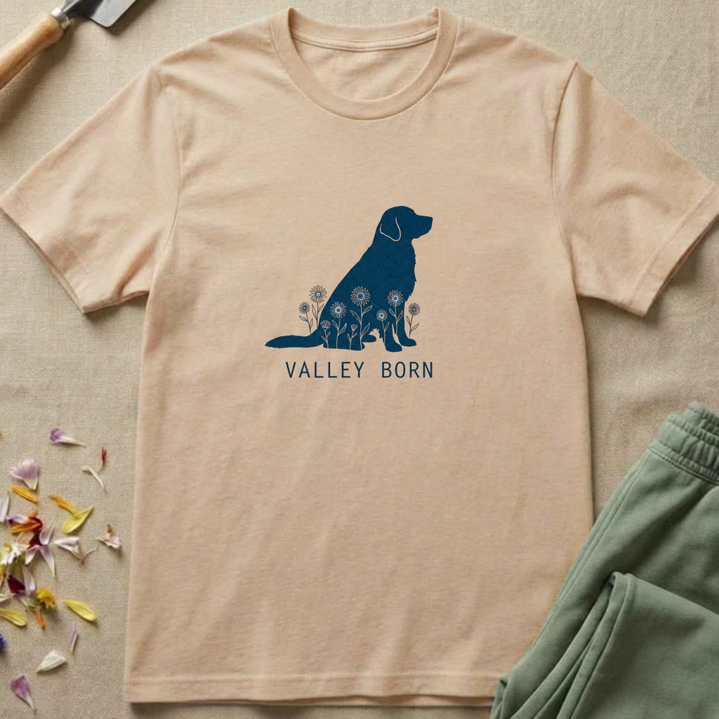 Field Map Golden Retriever T-Shirt