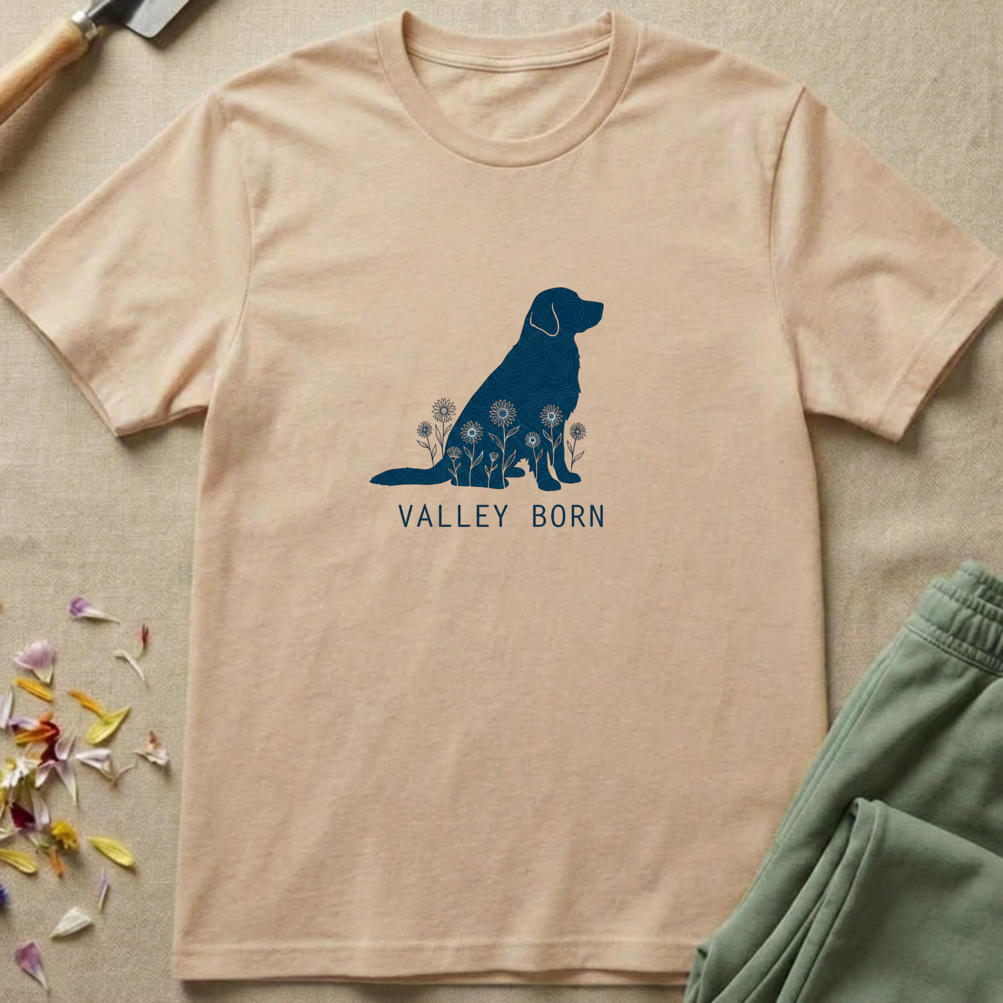 Field Map Golden Retriever T-Shirt
