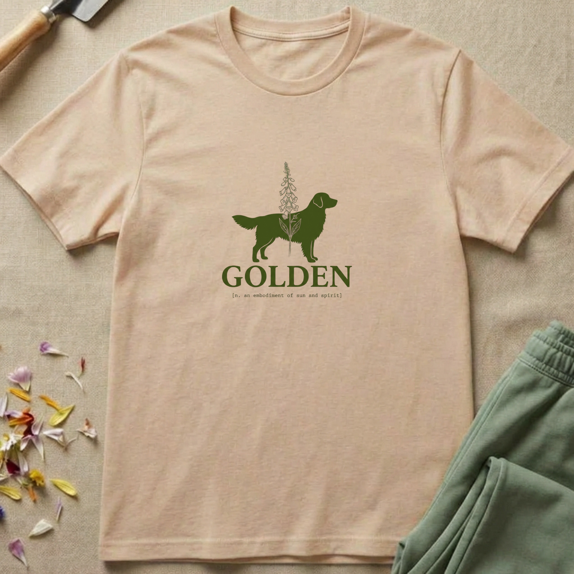 Etymological Garden Golden Retriever T-Shirt