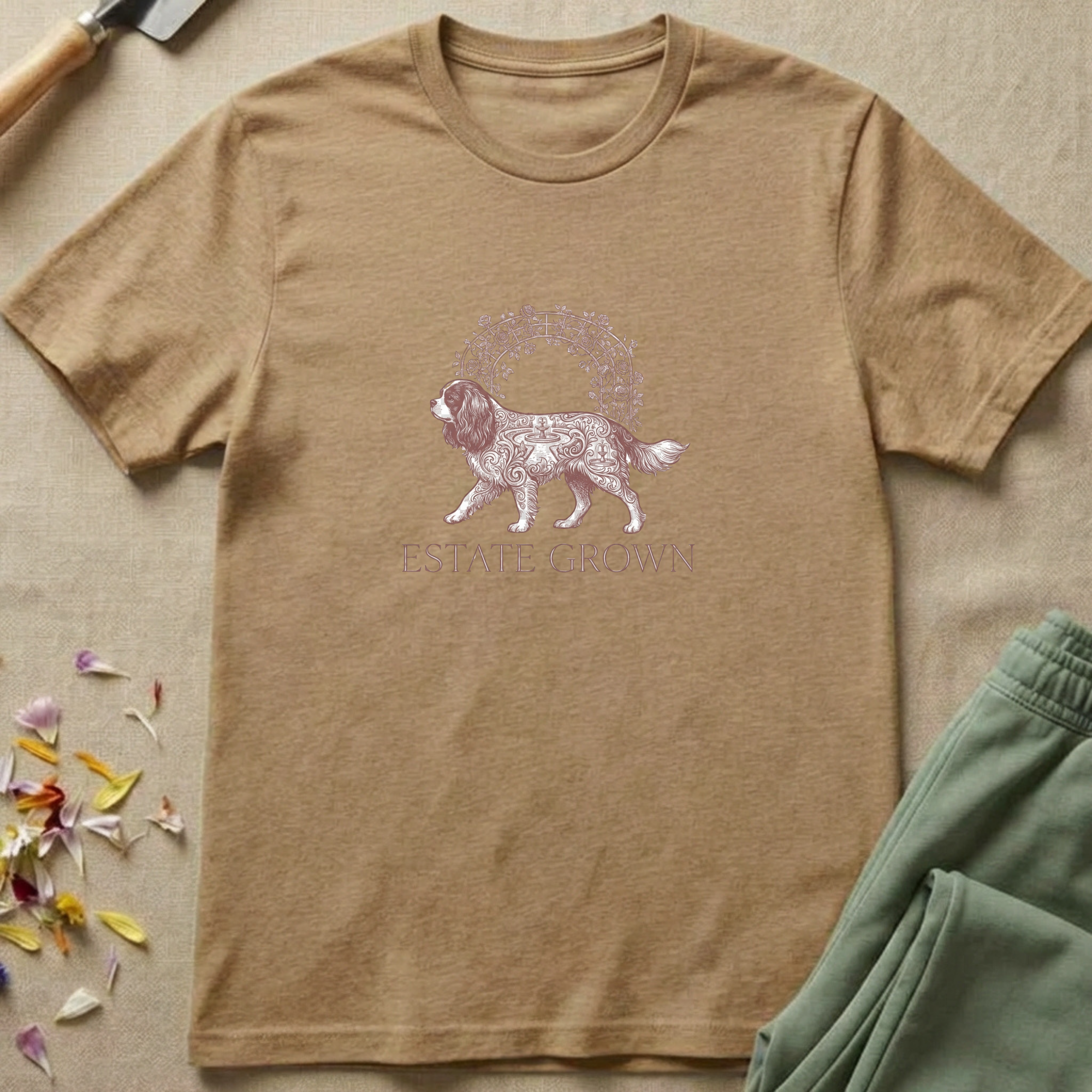 Field Map Cavalier King Charles Spaniel T-Shirt