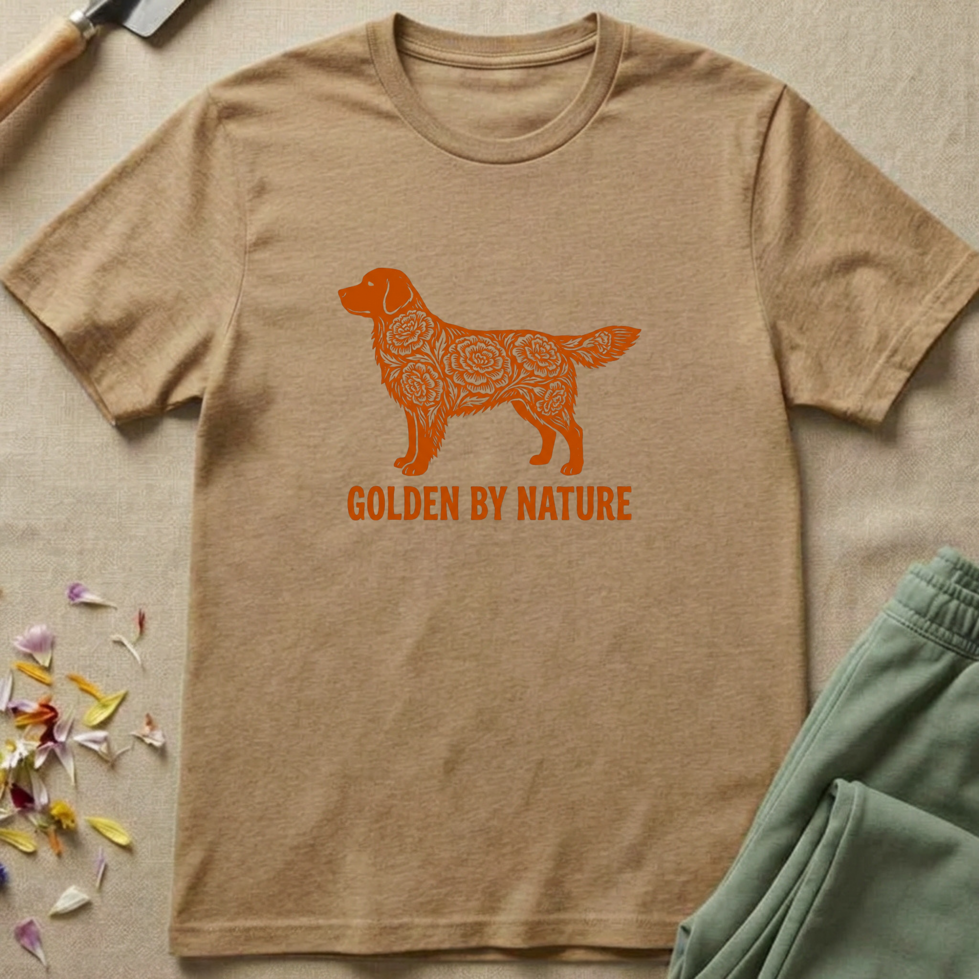 Xylographic Wilds Golden Retriever T-Shirt