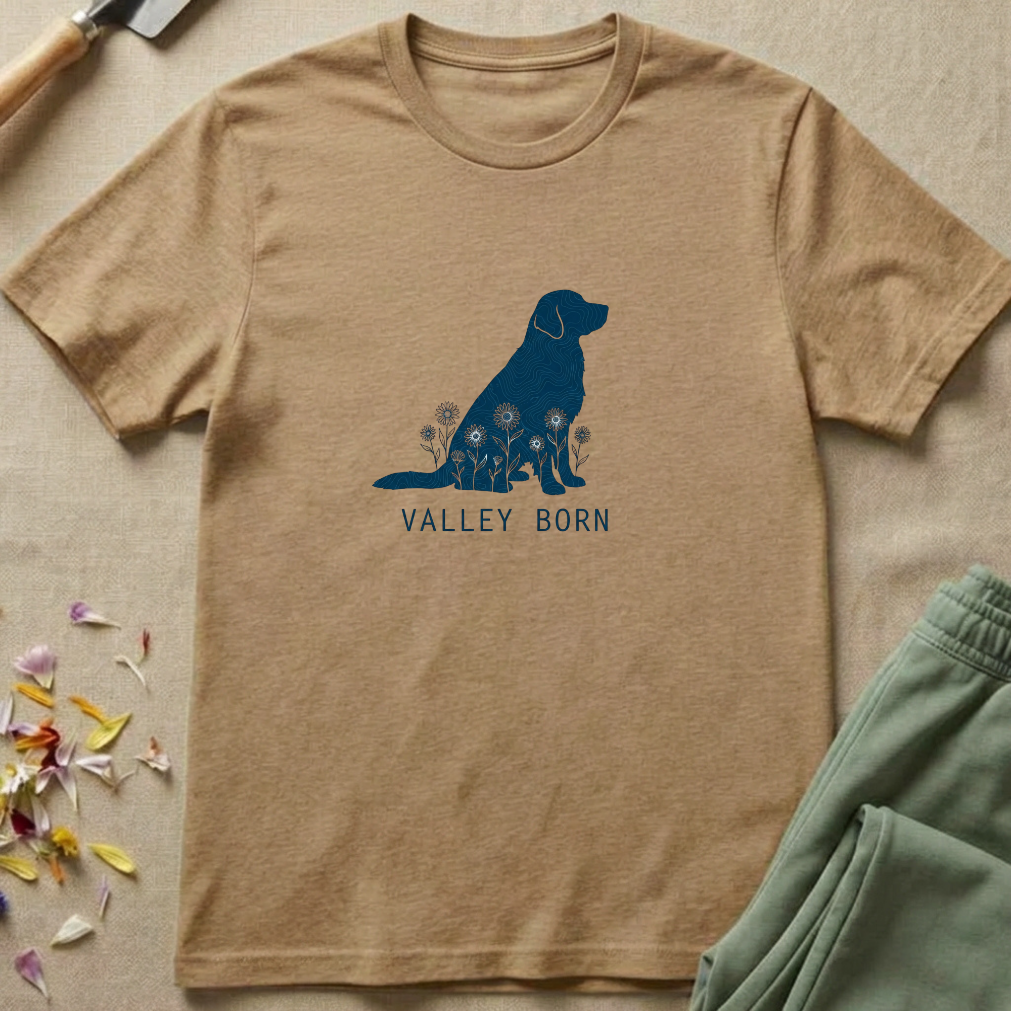 Field Map Golden Retriever T-Shirt