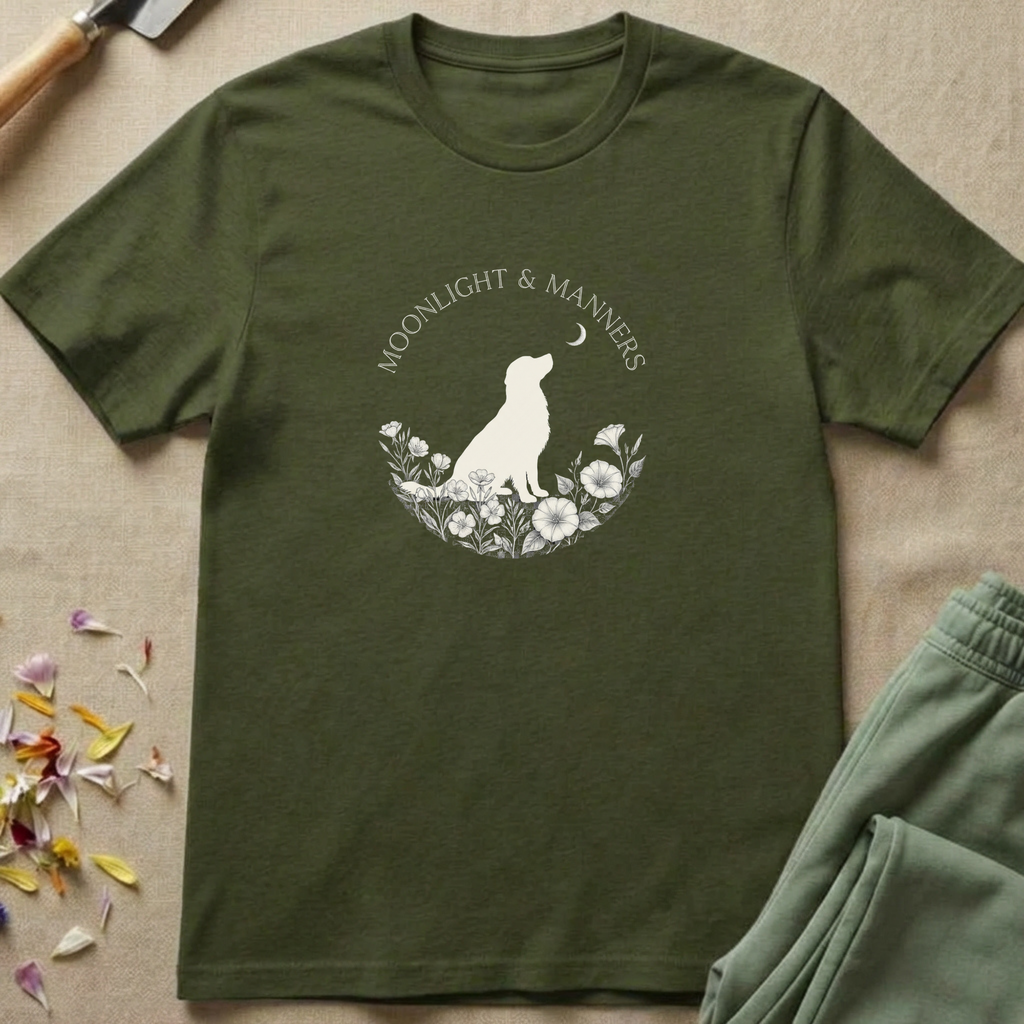 Nocturnal Meadow Golden Retriever T-Shirt