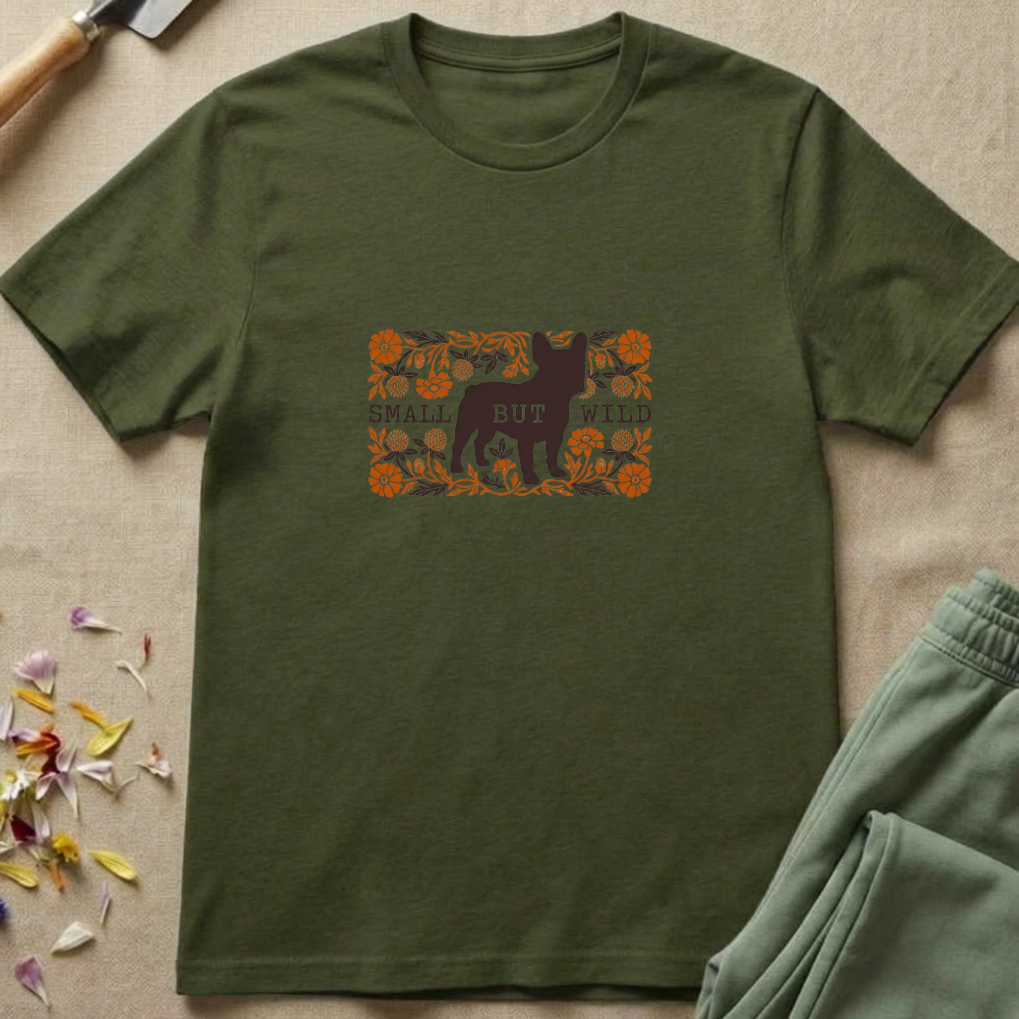 Botanical Homestead French Bulldog T-Shirt