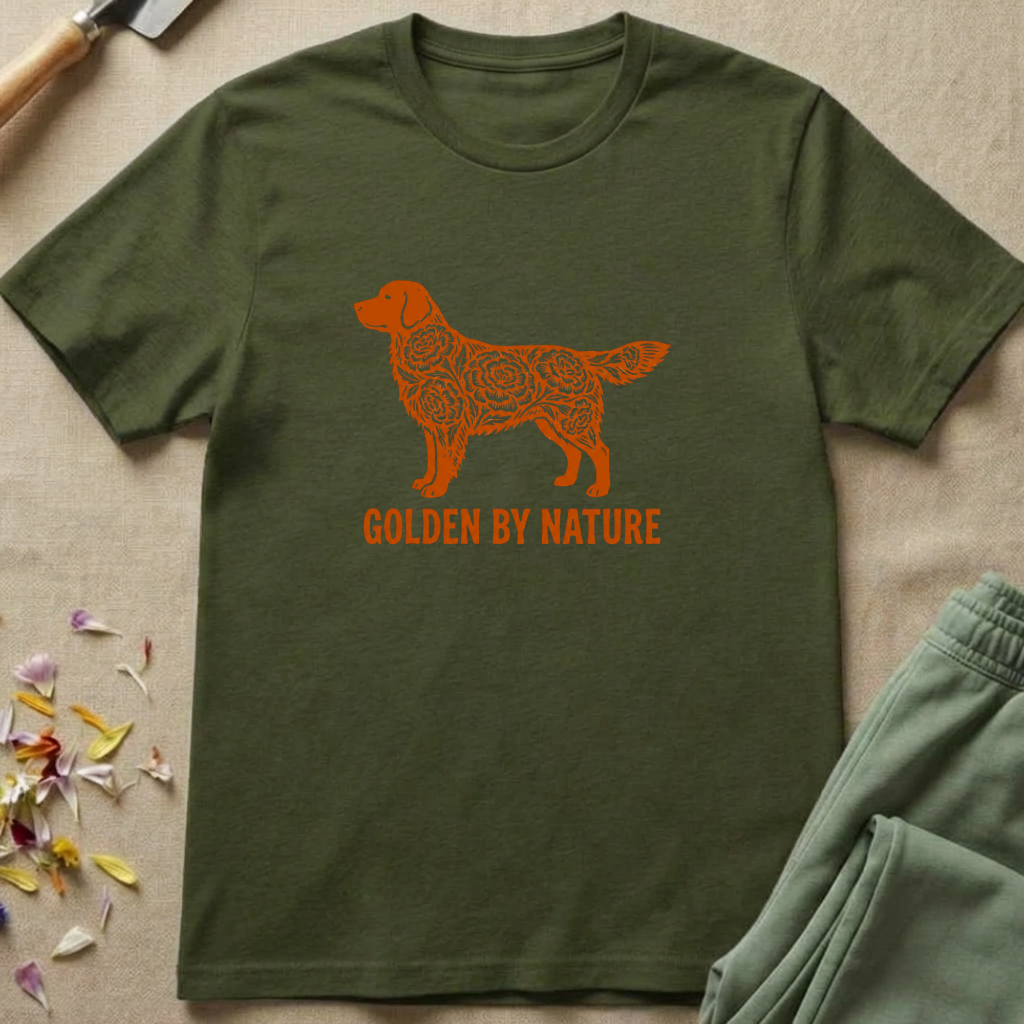 Xylographic Wilds Golden Retriever T-Shirt