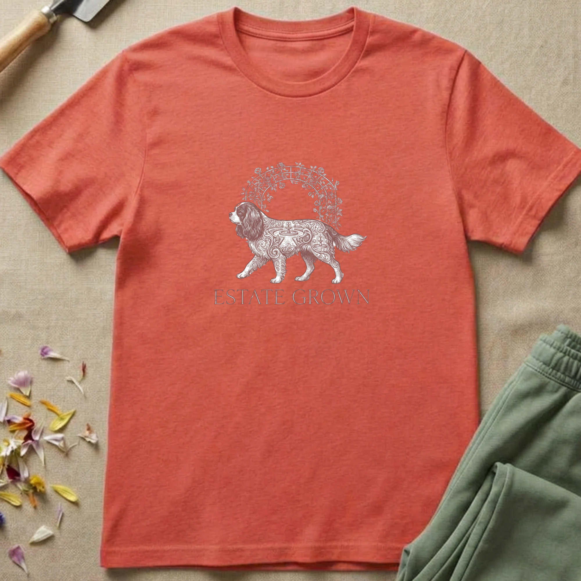 Field Map Cavalier King Charles Spaniel T-Shirt