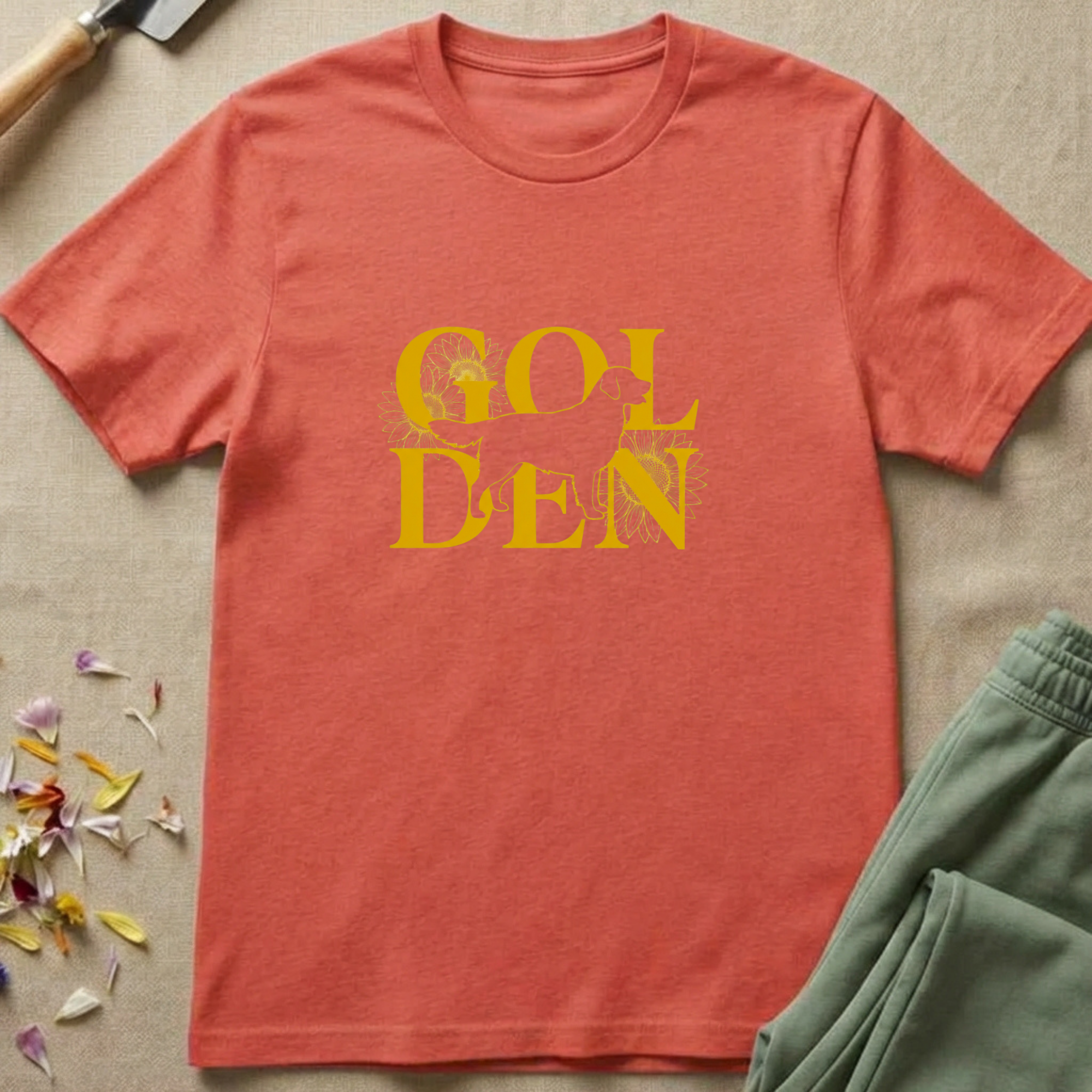 Florilegium Typeface Golden Retriever T-Shirt