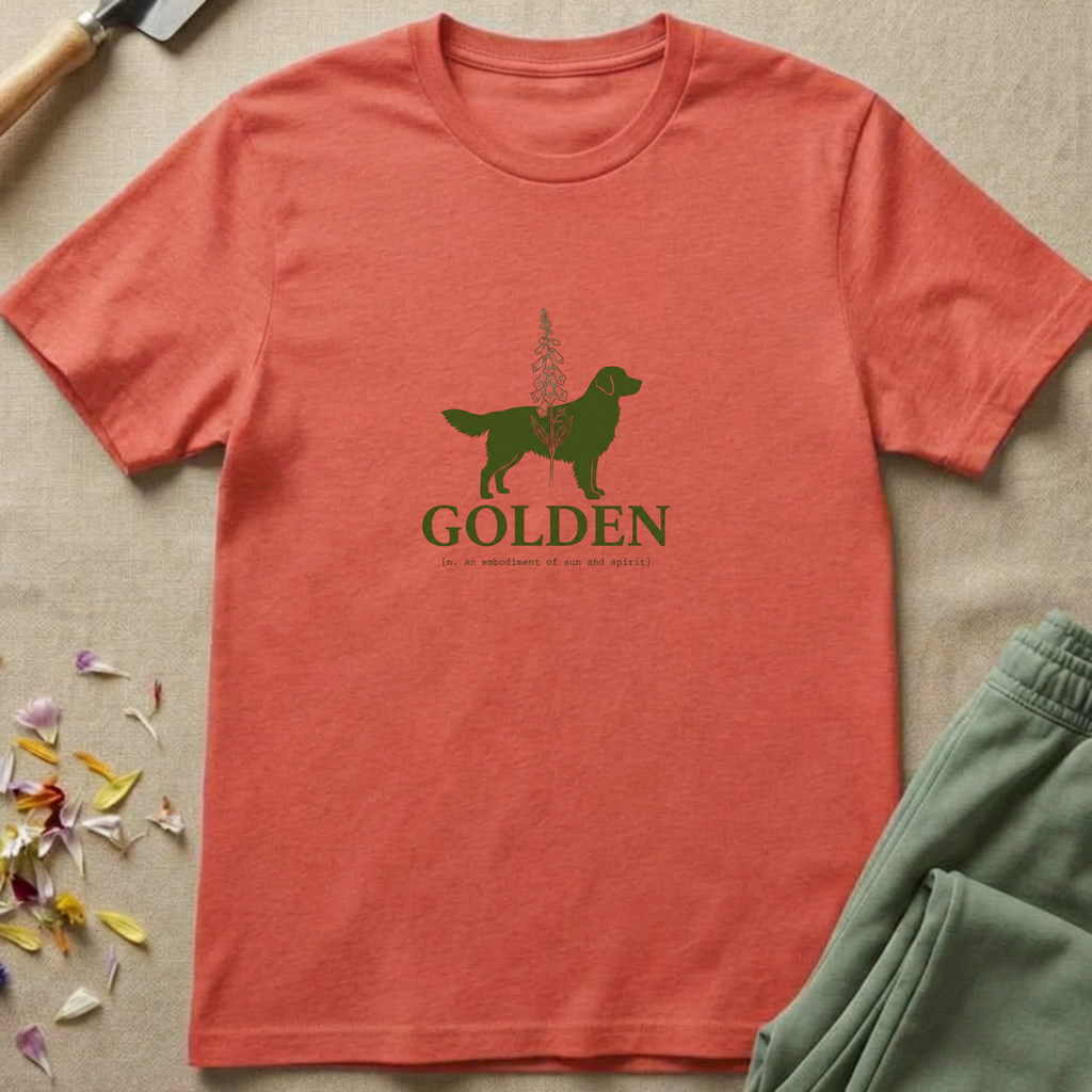 Etymological Garden Golden Retriever T-Shirt
