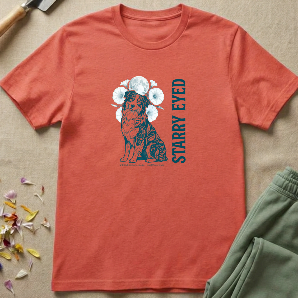 Nocturnal Meadow Australian Shepherd T-Shirt