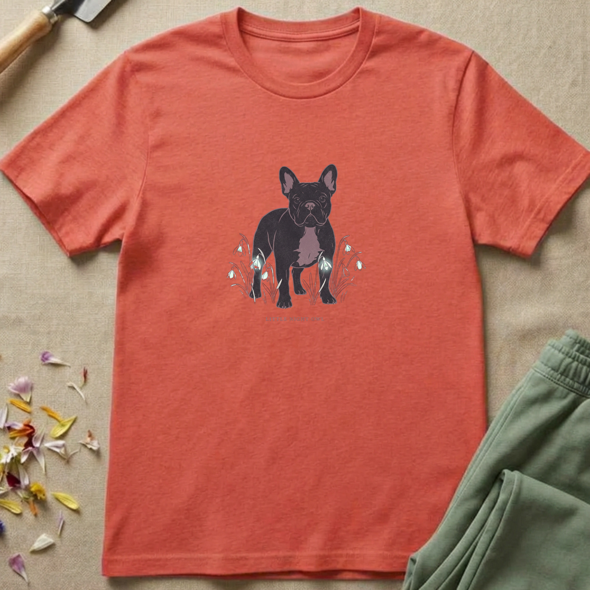 Nocturnal Meadow French Bulldog T-Shirt